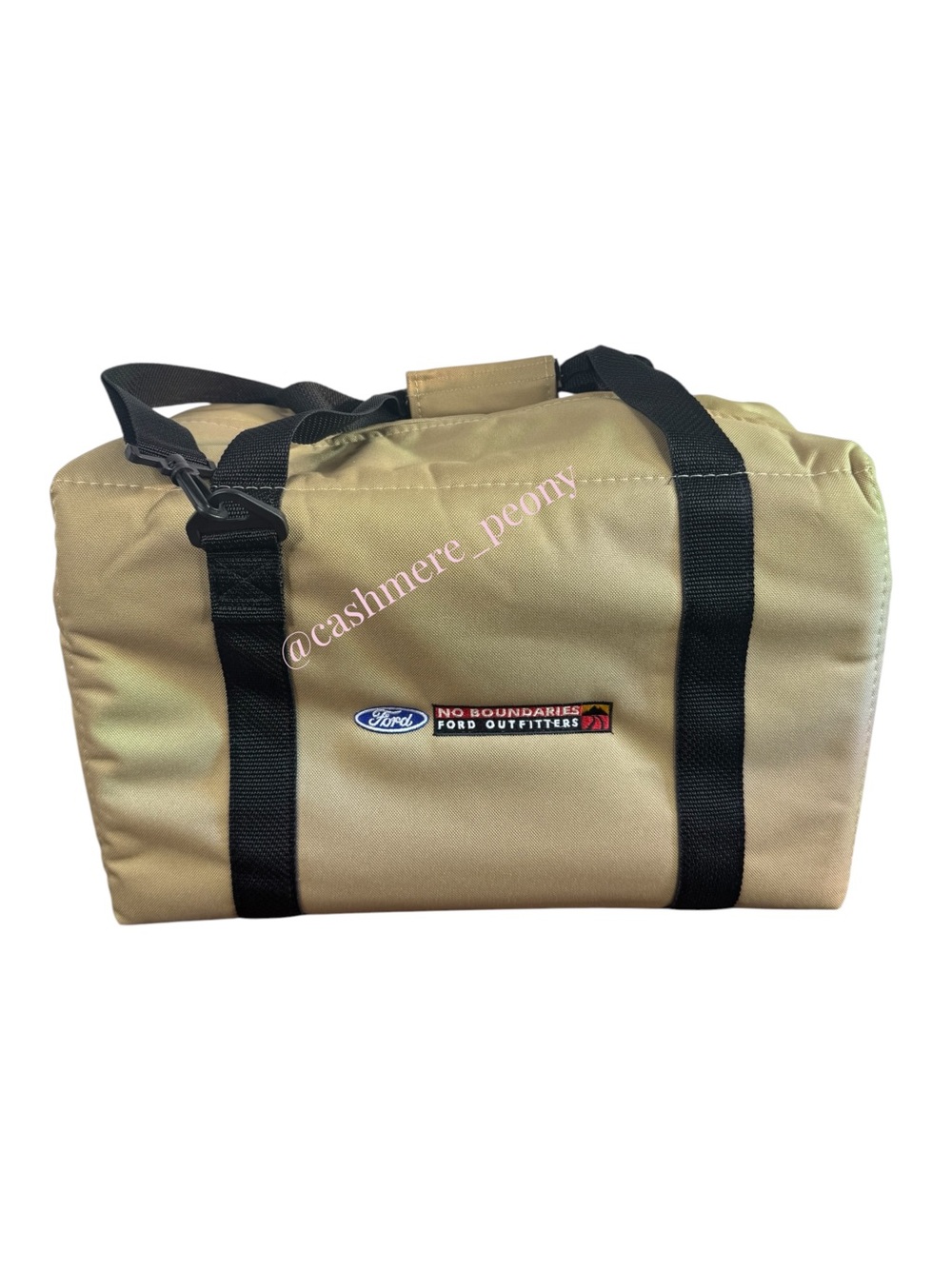 Ford No Boundaries Khaki 24-Can Canvas Insulated Softpak Cooler Bag Made in USA